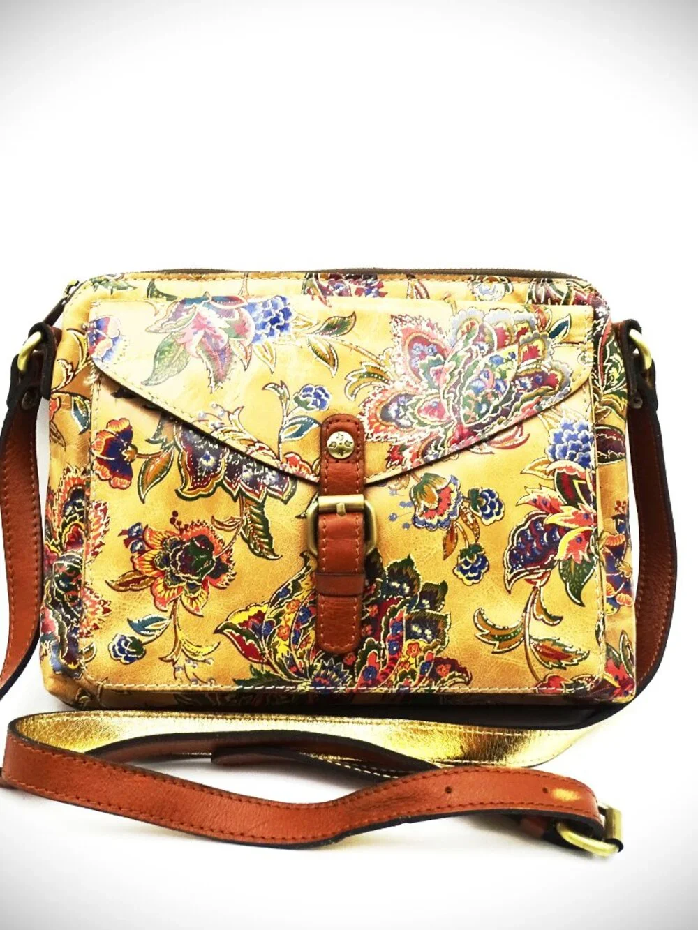 PATRICIA NASH Avellino French Tapestry Color Genuine Leather Crossbody Organizer - Picture 2 of 9